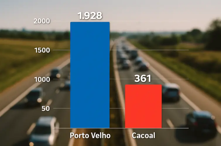 Cacoal X Porto Velho: Onde o trânsito é mais perigoso?