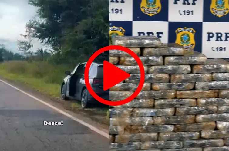 PRF apreende quase 170 kg de skunk após perseguição em Alvorada D’Oeste
