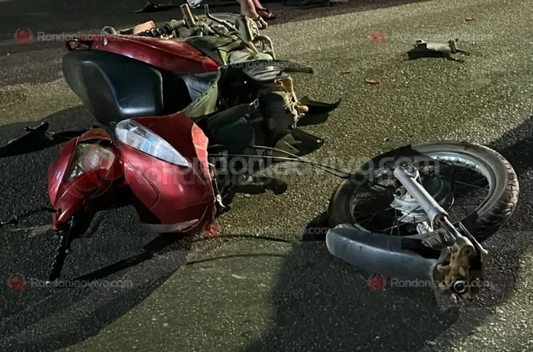 Motociclista fica gravemente ferido após colisão com viatura da PM na Campos Sales