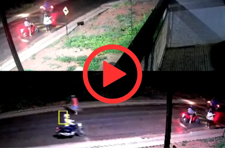 Motociclista rampa quebra-molas e perde o controle no anel viário de Cacoal