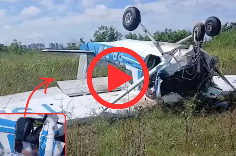 Avião cai nas proximidades do Aeroclube de Manaus e deixa um morto e feridos