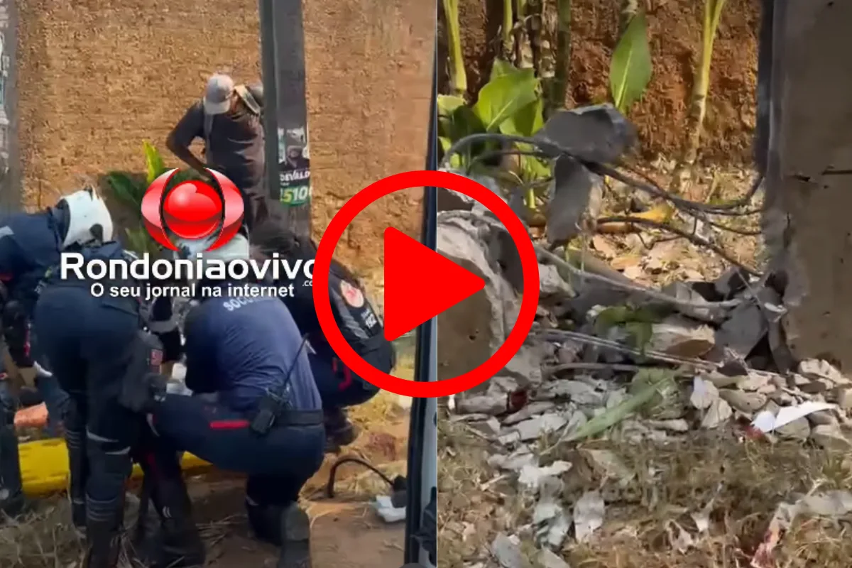 Motociclista de 24 anos fica em estado gravíssimo após bater contra poste em Porto Velho
