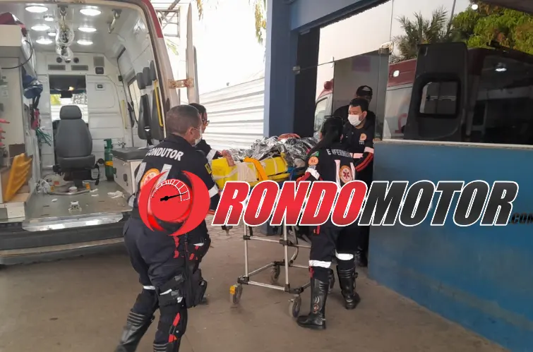 Motociclista fica desacordado após colisão com caminhonete na zona Leste de Porto Velho