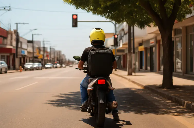 No calor e na fumaça, sombra vale ouro: como as árvores aliviam o trânsito em Porto Velho