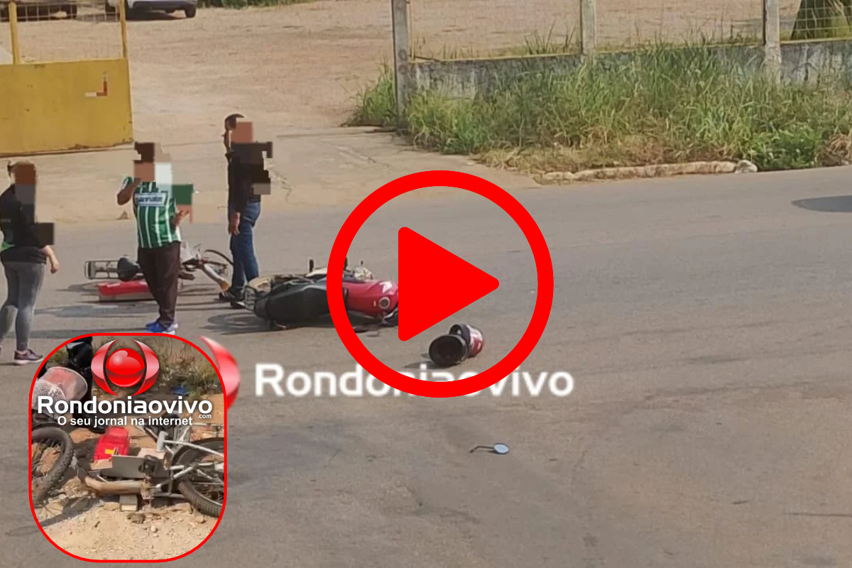 Idoso fica ferido após colisão entre bicicleta elétrica e moto na zona Leste de Porto Velho
