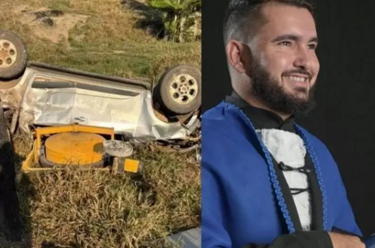 Engenheiro morre após capotamento de caminhonete com betoneira na BR-421