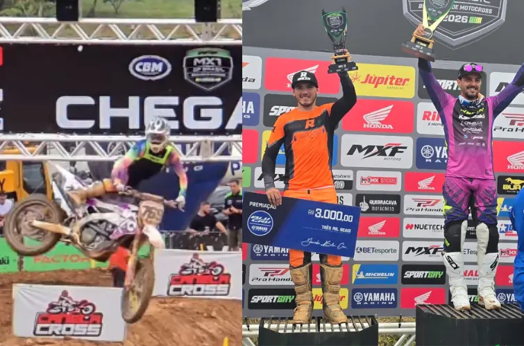 Piloto de Rondônia conquista 2º lugar na abertura do Brasileiro de Motocross em Santa Catarina
