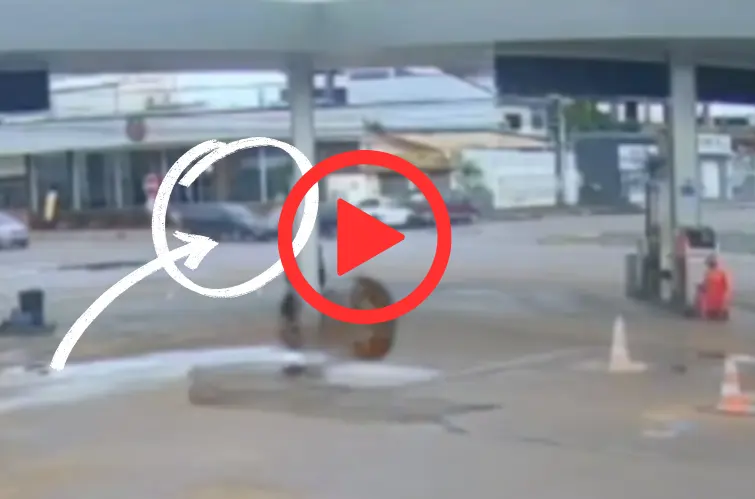 Vídeo mostra motorista de Golf na contramão avançando preferencial e provocando acidente