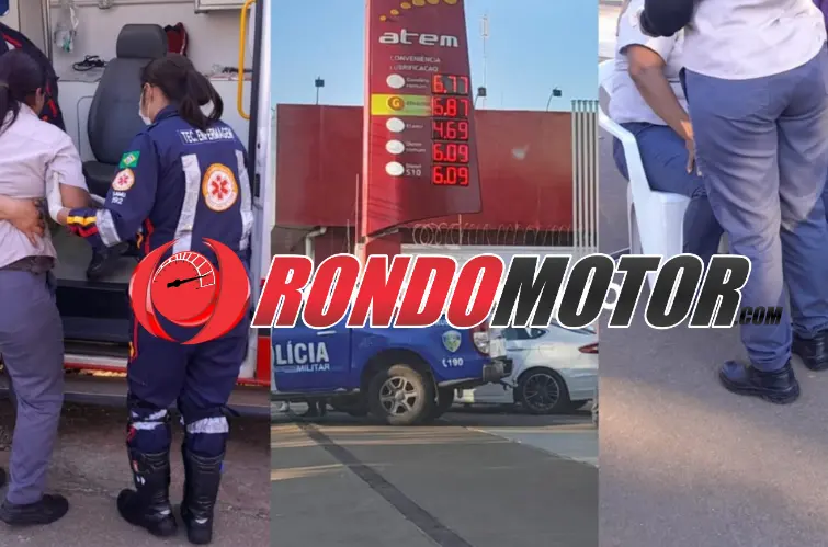 Empresário atropela frentista ao dar ré com carro Fusion na Jorge Teixeira