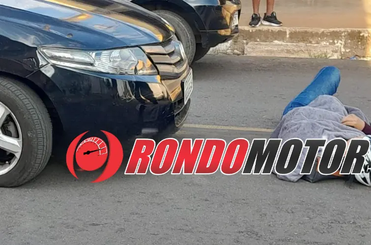 Mulher em bicicleta elétrica é atropelada por carro após condutora avançar preferencial em Porto Velho