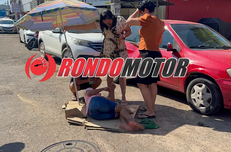 Mulher desce ladeira em bike sem freio e é atropelada por carro