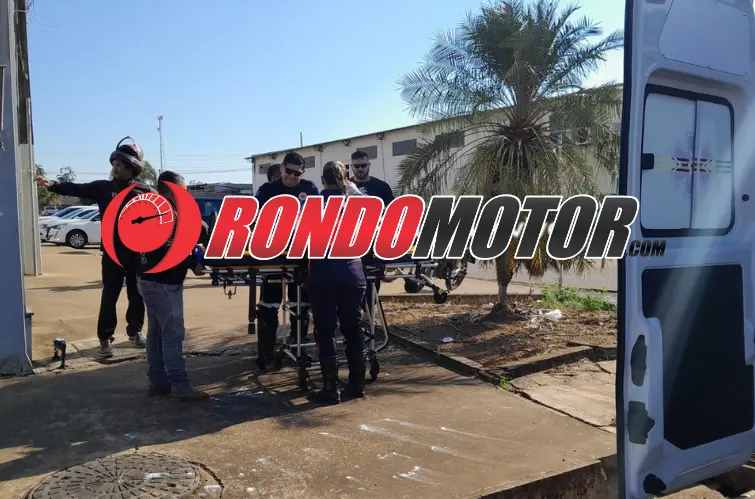 Moto aplicativo bate órgão genital e é socorrido às pressas após acidente 