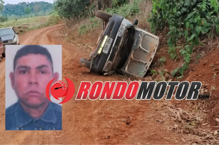  Motorista morre prensado após capotamento de Gol na zona rural de Porto Velho