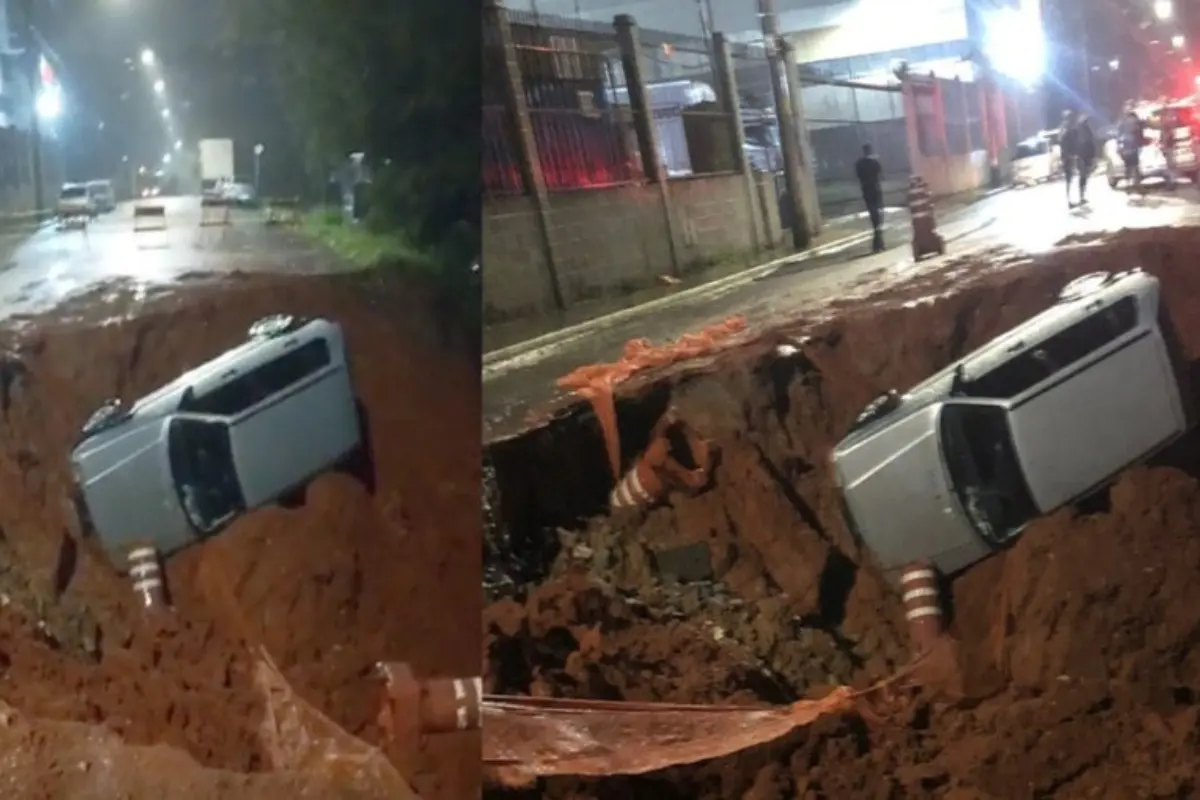 Veículo engolido por cratera: veja quando o seguro pode indenizar