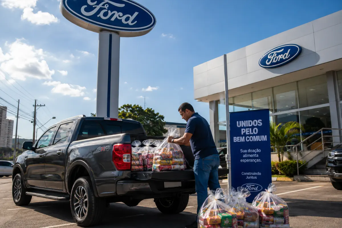 Mega Ford promove campanha Setembro Solidário com arrecadação de alimentos em Rondônia