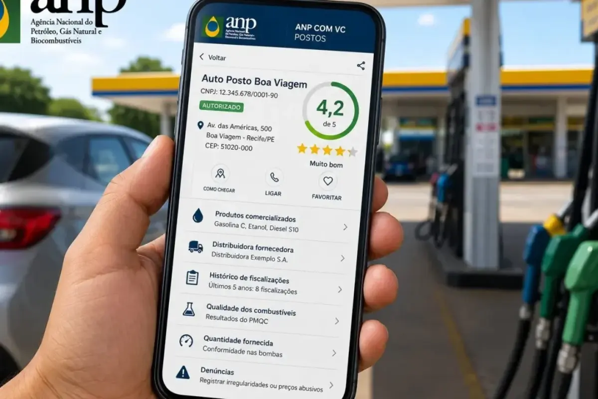 Aplicativo da ANP revela qualidade dos postos e ajuda motoristas a evitar gasolina adulterada