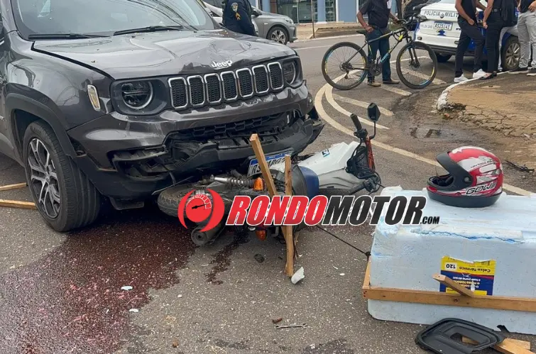 Motociclista fica gravemente ferido ao ser arrastado por Jeep na Abunã  