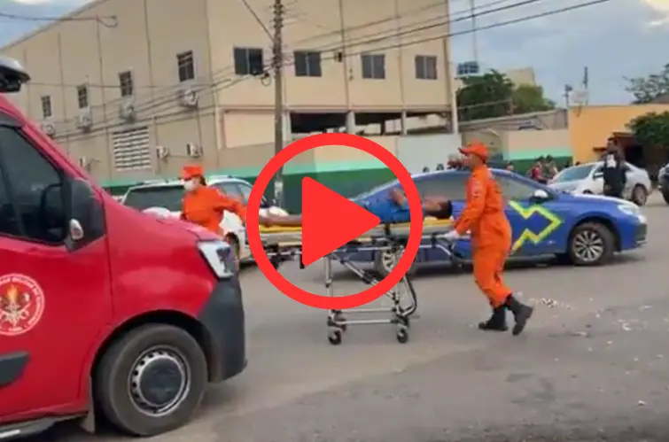 Motociclista fica gravemente ferido após motorista avançar preferencial em Porto Velho