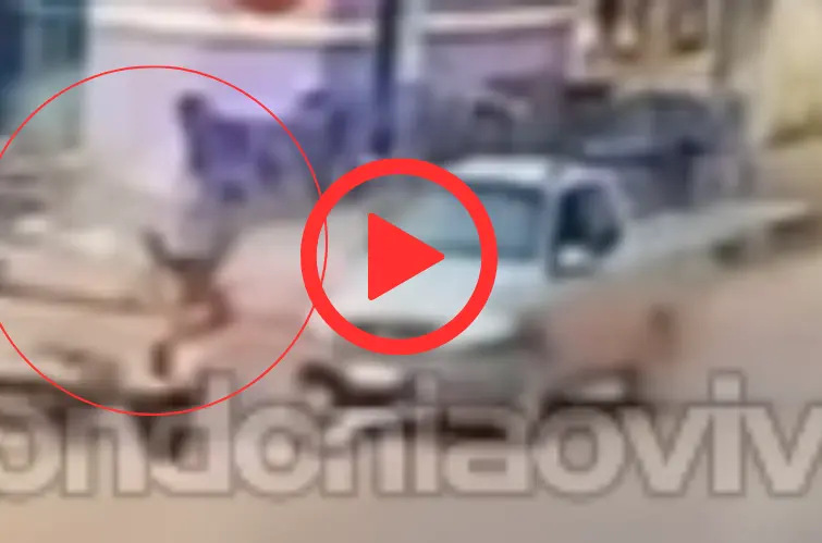 Vídeo mostra grave atropelamento de motoqueiro inabilitado na zona Leste de Porto Velho