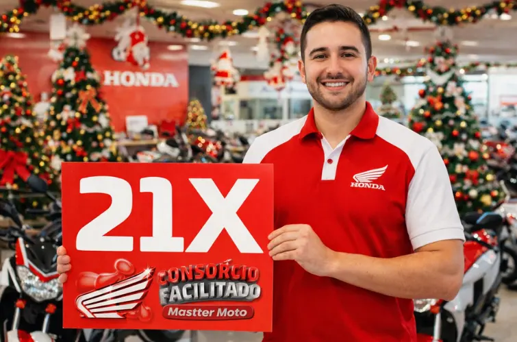 Mastter Moto lança consórcio facilitado Honda com lance parcelado em até 21 vezes
