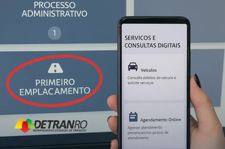 Detran-RO lança sistema de emplacamento digital acessível por celular ou computador