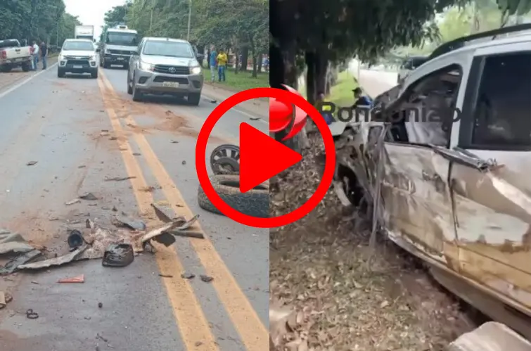 Condutor embriagado tenta ultrapassagem e provoca colisão com carreta em Jaru