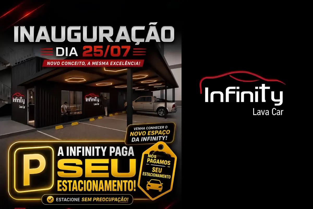 Infinity Lava Car inaugura novo espaço no Porto Velho Shopping e passa a oferecer estacionamento gratuito aos clientes