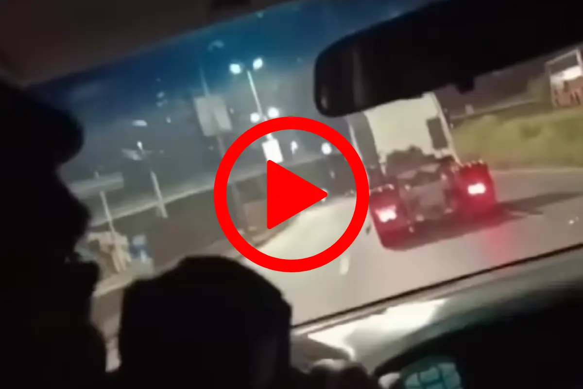 Caminhoneiro em fuga bate em carros, ataca policiais com faca e acaba baleado pela PM