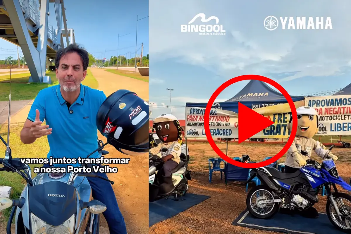 Bingool Yamaha participa de ação com entrega de capacetes em Porto Velho