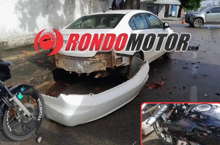 Grave colisão entre três veículos deixa motorista ferida na região central