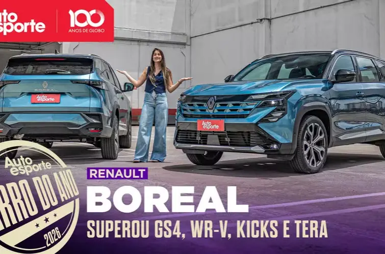 Por que o Renault Boreal foi eleito o Carro do Ano 2026?
