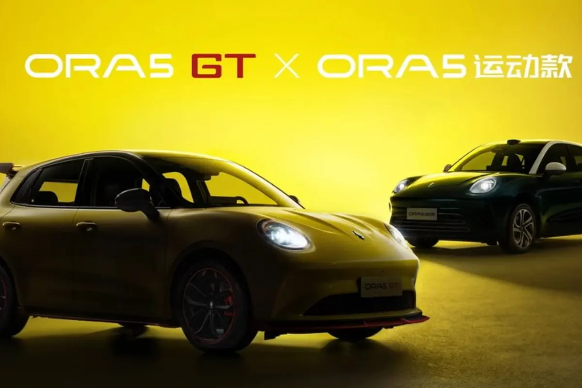 GWM revela versões GT e Sport do Ora 5 com visual esportivo e tecnologia inédita