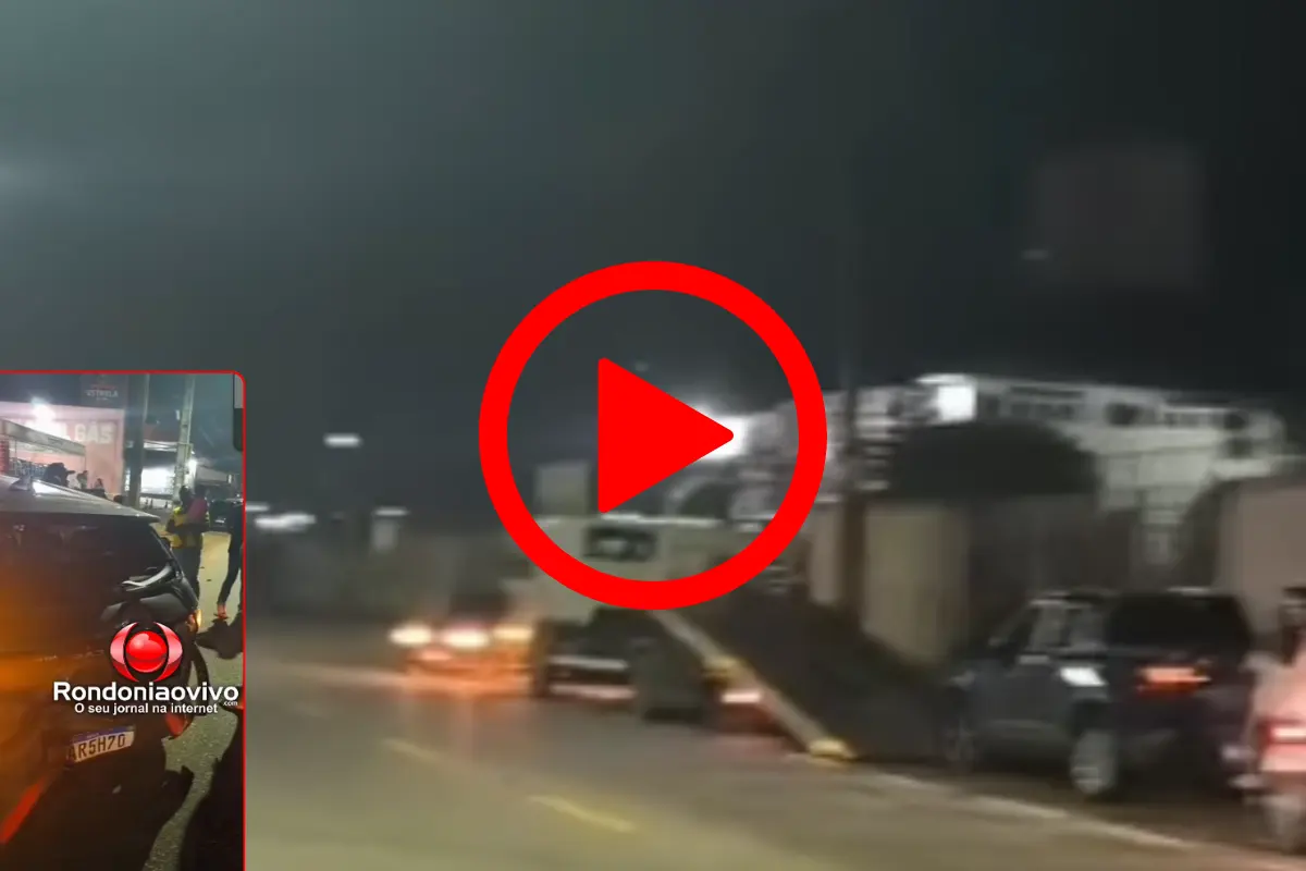 Caminhonete atinge carro de aplicativo próximo a viaduto na zona Sul de Porto Velho