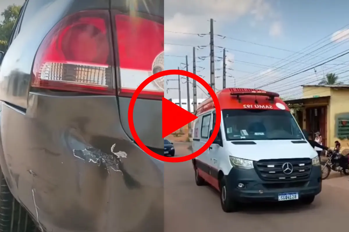 Motoboy passa mal durante entrega e bate na traseira de carro em Porto Velho