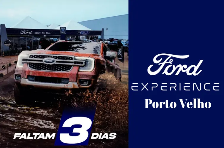 Ford Experience chega a Porto Velho com pista off-road e test drive de SUVs e picapes