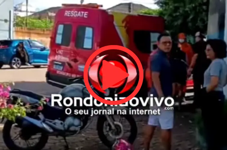 Motociclista fica ferida após carro avançar preferencial no Centro de Porto Velho