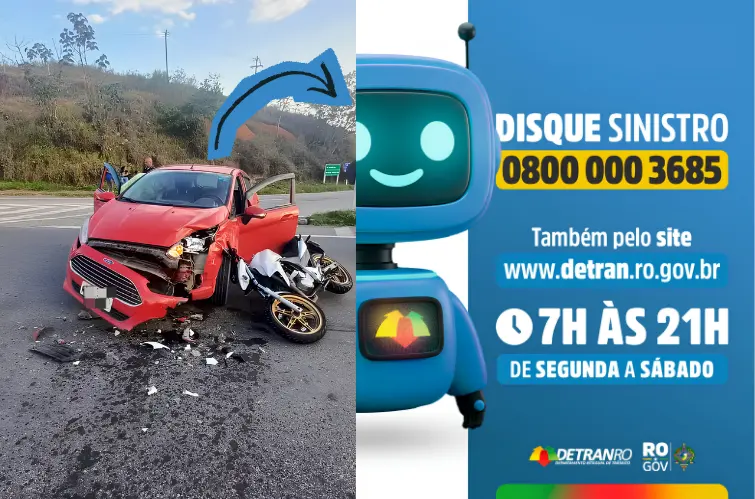 Detran RO cria “Disque Sinistro” para agilizar suporte em acidentes de trânsito