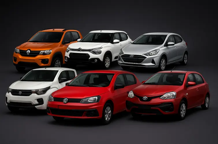 7 carros usados com manutenção barata para comprar em 2025