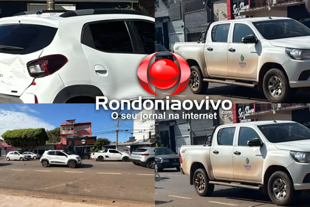 Engavetamento envolvendo veículo da Prefeitura de Porto Velho causa transtornos na Avenida Calama