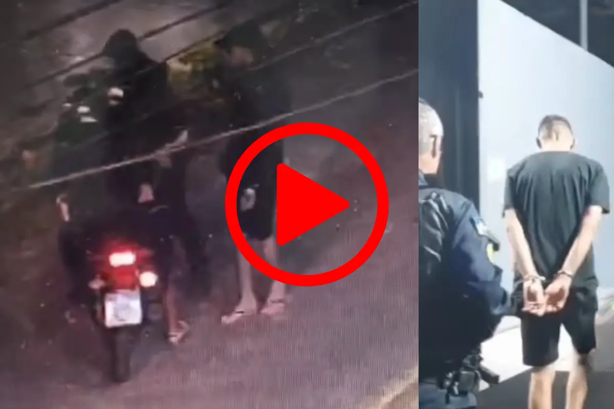 Vídeo registra roubo de moto e adolescente é apreendido pela PM em Porto Velho