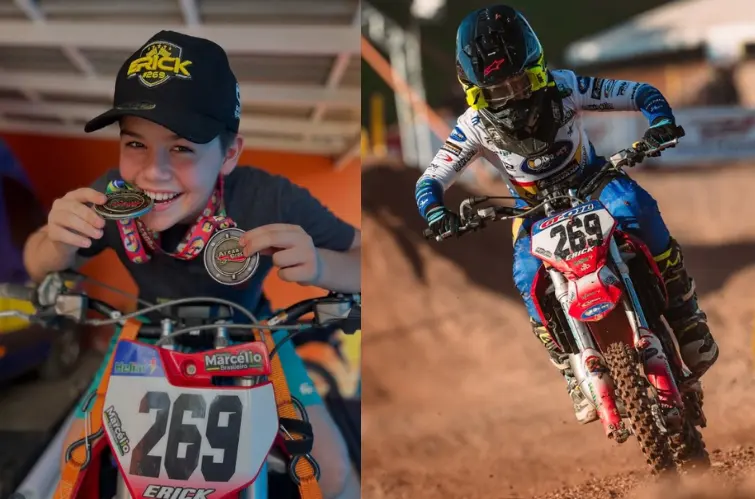 Jovem de Rondônia desponta no motocross nacional