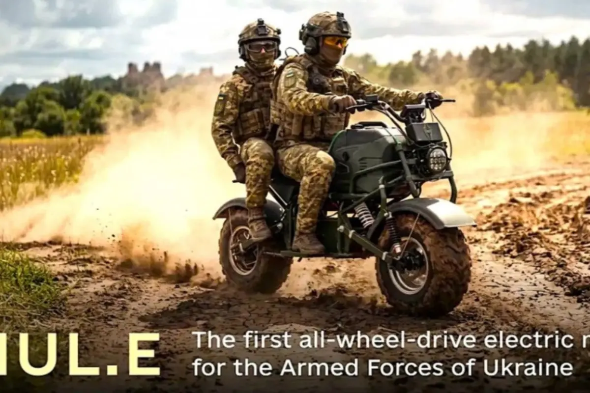 Ucrânia aprova minimoto elétrica MUL.E para uso militar
