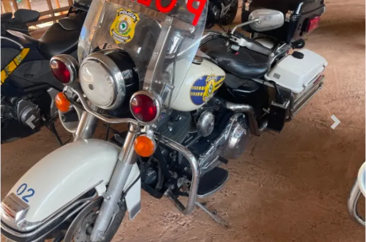 Harley-Davidson Road King Police está entre os lotes do leilão da PRF em Porto Velho