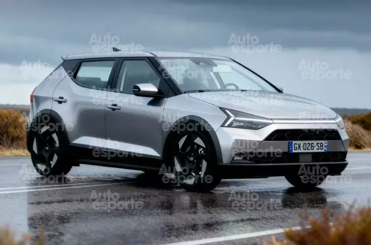 Flagra mostra novo Hyundai HB20 com painel de telas integradas; veja o que muda na próxima geração