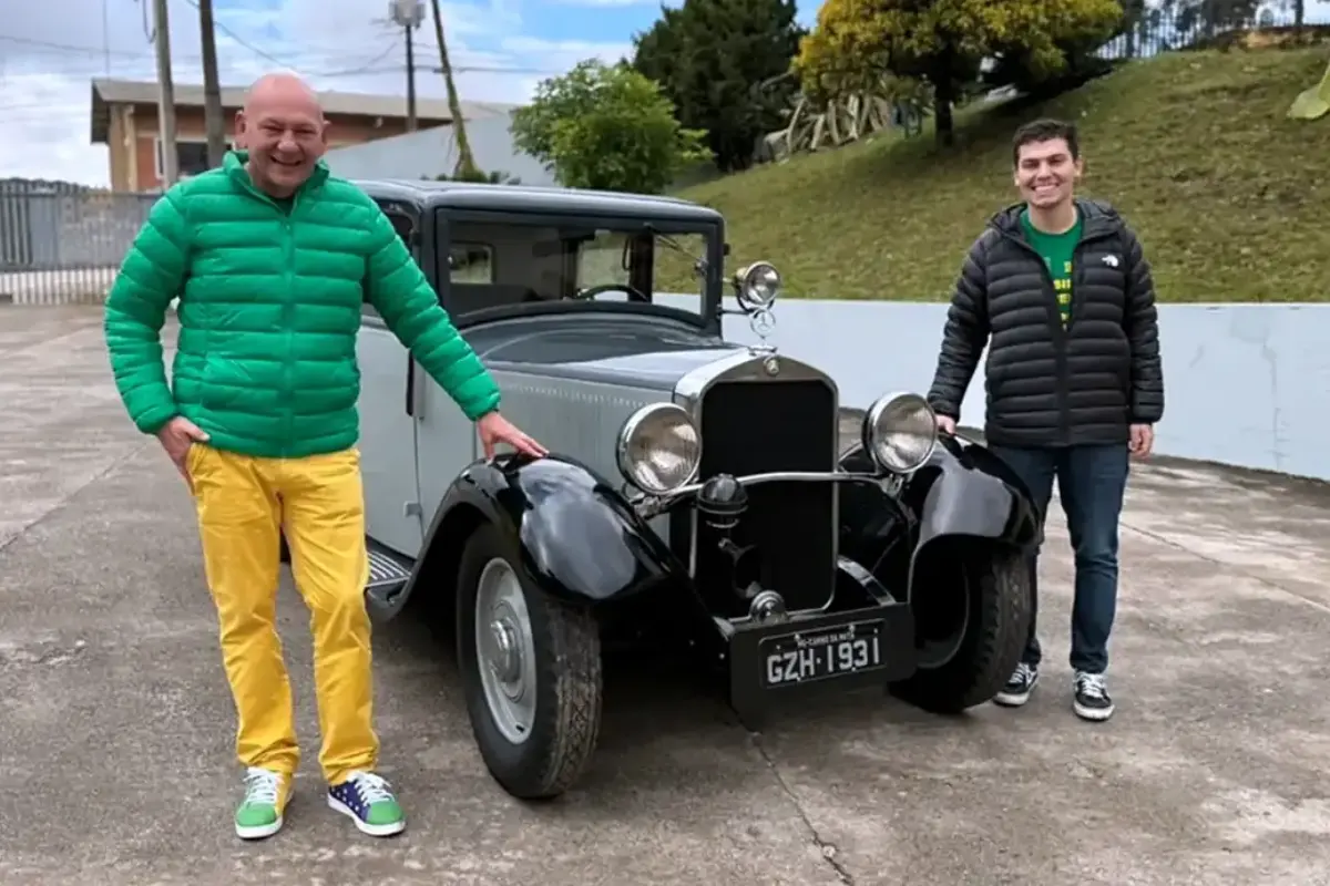 Luciano Hang compra raro Mercedes-Benz de 1931 que pertenceu ao ex-cônsul Carlos Renaux