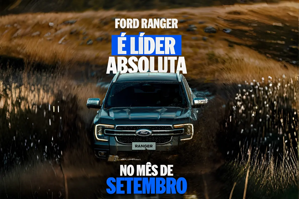 Ford Ranger retoma liderança entre as picapes médias em setembro