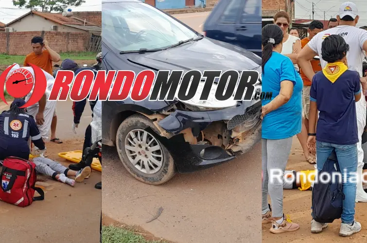 Mãe e filha de 10 anos ficam feridas após serem arrastadas por carro em Porto Velho