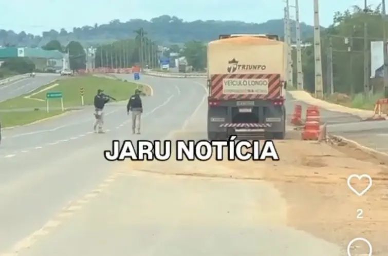 PRF flagra carreteiro embriagado realizando manobras perigosas na BR-364 em Jaru