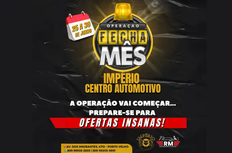 Império Centro Automotivo lança 'arraial de ofertas' com serviços a partir de R$ 14,99 em Porto Velho