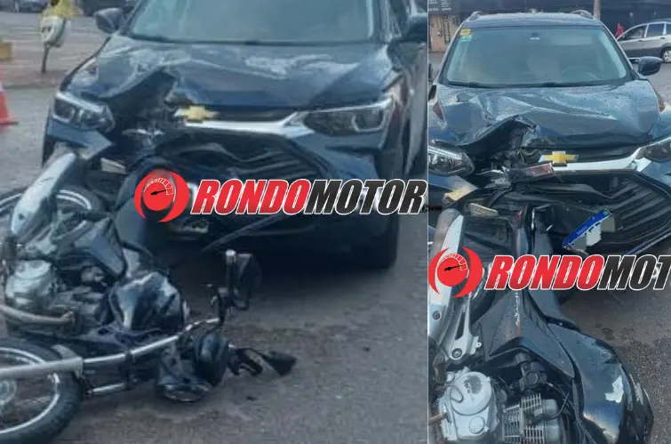 Mulher faz conversão para entrar em supermercado e causa grave acidente